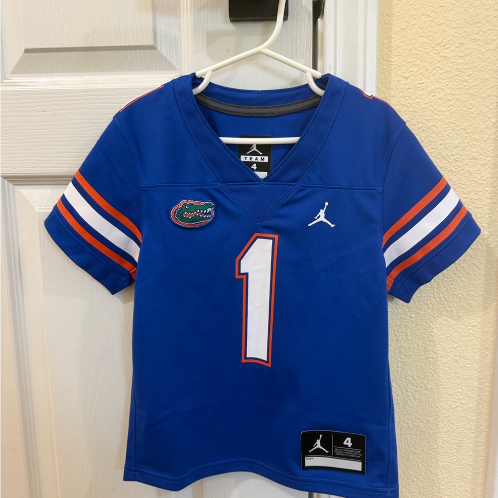 Jordan Kids Royal Blue Florida Gators No. 1 Jersey with Orange & White Accents